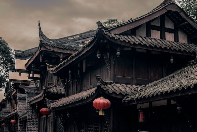 Picture of a traditional Chinese home